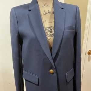 New J.CREW Navy Wool Blazer
